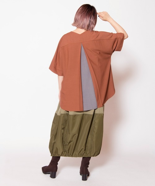 OSMOSIS(オズモーシス)の「バイカラーバックタックブルゾン(その他アウター・レディース・グレー/ブラウン/ブラック・ONE SIZE)」の20枚目の写真
