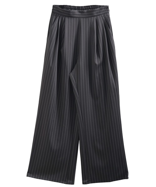 SUNFLOWER EIGHT(サンフラワーエイト)の「ストライプツータックストレートパンツ(その他パンツ・レディース・ブラック/チャコール/ライトグレー/グレイッシュベージュ・M)」の12枚目の写真