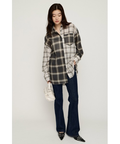 SLY(スライ)の「2WAY ASYMMETRY SH 2ウェイアシンメトリーシャツ 秋服 冬服(シャツ/ブラウス・レディース・ベージュ系その他/ブラック系その他2/ブルー・FREE)」の18枚目の写真