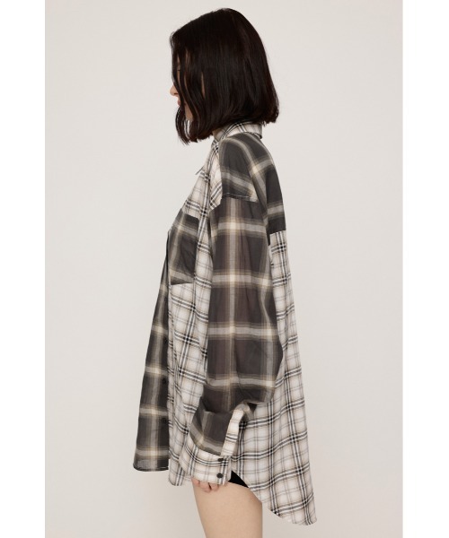SLY(スライ)の「2WAY ASYMMETRY SH 2ウェイアシンメトリーシャツ 秋服 冬服(シャツ/ブラウス・レディース・ベージュ系その他/ブラック系その他2/ブルー・FREE)」の8枚目の写真