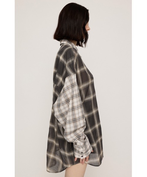 SLY(スライ)の「2WAY ASYMMETRY SH 2ウェイアシンメトリーシャツ 秋服 冬服(シャツ/ブラウス・レディース・ベージュ系その他/ブラック系その他2/ブルー・FREE)」の9枚目の写真