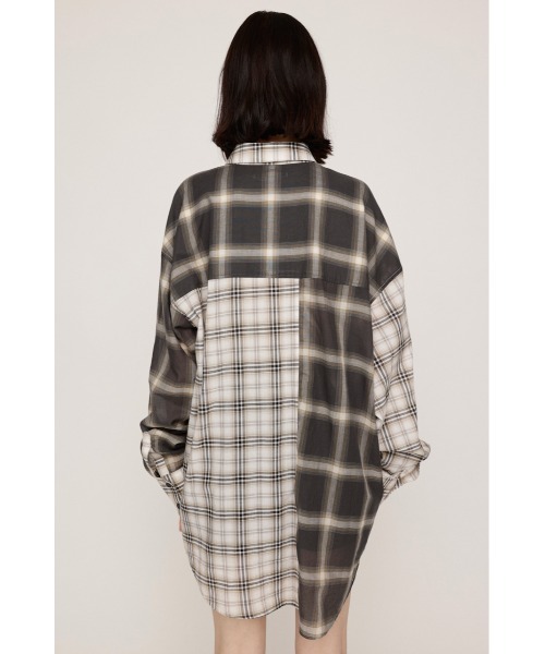 SLY(スライ)の「2WAY ASYMMETRY SH 2ウェイアシンメトリーシャツ 秋服 冬服(シャツ/ブラウス・レディース・ベージュ系その他/ブラック系その他2/ブルー・FREE)」の10枚目の写真