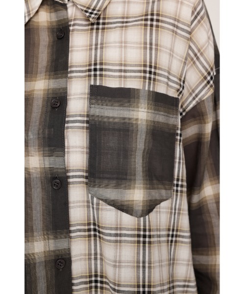SLY(スライ)の「2WAY ASYMMETRY SH 2ウェイアシンメトリーシャツ 秋服 冬服(シャツ/ブラウス・レディース・ベージュ系その他/ブラック系その他2/ブルー・FREE)」の11枚目の写真