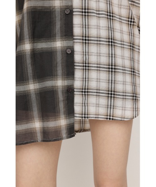 SLY(スライ)の「2WAY ASYMMETRY SH 2ウェイアシンメトリーシャツ 秋服 冬服(シャツ/ブラウス・レディース・ベージュ系その他/ブラック系その他2/ブルー・FREE)」の14枚目の写真