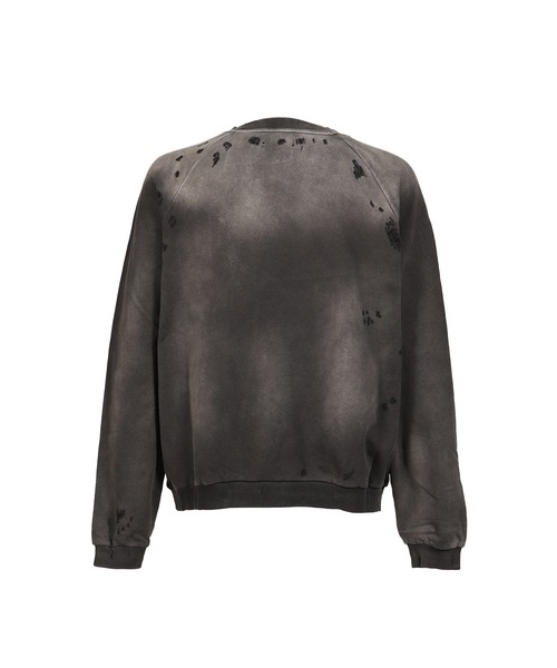 Troubled Waters（トラブルウォーター）の「CROPPED SHOTGUN JERSEY（スウェット・メンズ・ダークブラック・MEDIUM）」の2枚目の写真