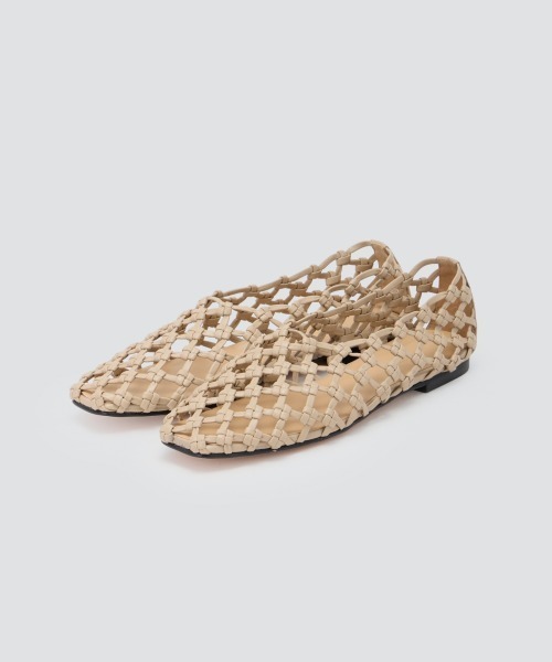 PELLICO SUNNY(ペリーコサニー)の「ESPIGA メッシュ フラット 1.0cm BEIGE(バレエシューズ・レディース・ベージュ・37/36/35/38)」の1枚目の写真