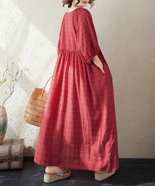 Doux Belle(ドゥーベル)の「多色展開×ギャザーウエストワンピース(ワンピース・レディース・A/B/C/D/E/F/G/H/I/J・FREE)」の15枚目の写真