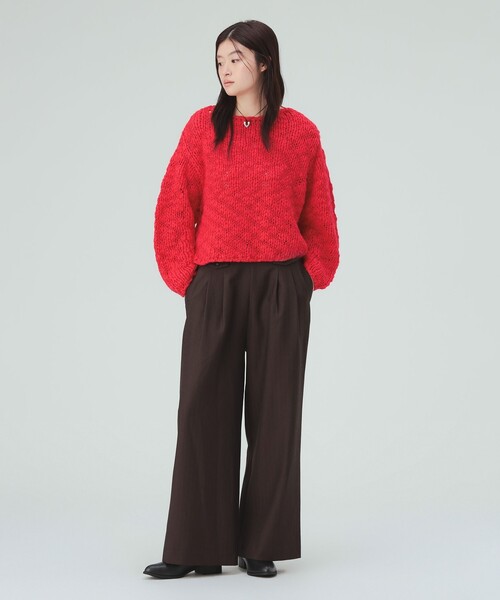 BEAMS HEART(ビームスハート)の「ツイーディー フラップ パンツ(スラックス・レディース・グレー/ブラウン・MEDIUM/SMALL)」の15枚目の写真