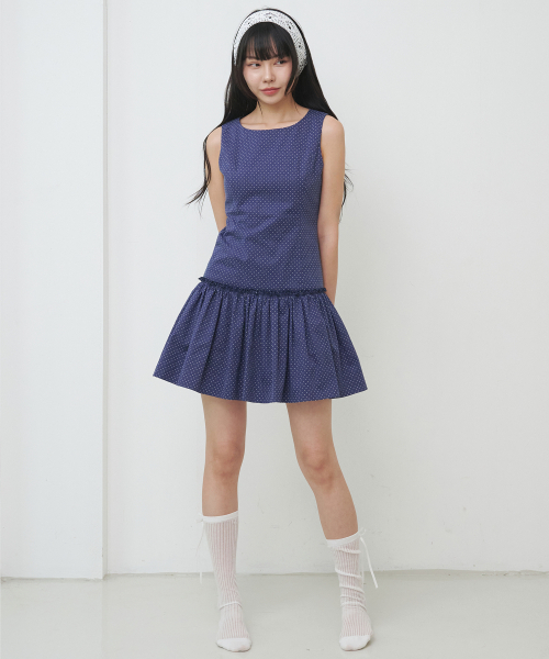 LOTSYOU(ロッツユー)の「lotsyou_Darlene Mini Dress Navy(ワンピース・レディース・その他・SMALL/MEDIUM)」の2枚目の写真