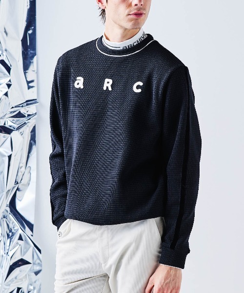 archivio（アルチビオ）の「＜MENS>袖ラインワッフルプルオーバー（その他トップス・メンズ・ブラック/ネイビー/ホワイト・M/L/LL）」の3枚目の写真