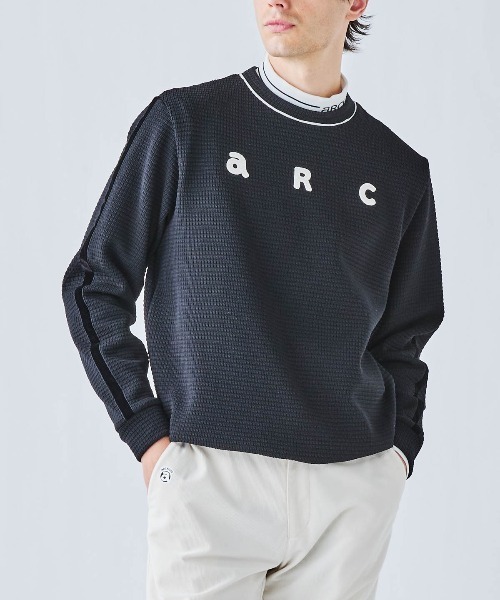 archivio（アルチビオ）の「＜MENS>袖ラインワッフルプルオーバー（その他トップス・メンズ・ブラック/ネイビー/ホワイト・M/L/LL）」の4枚目の写真