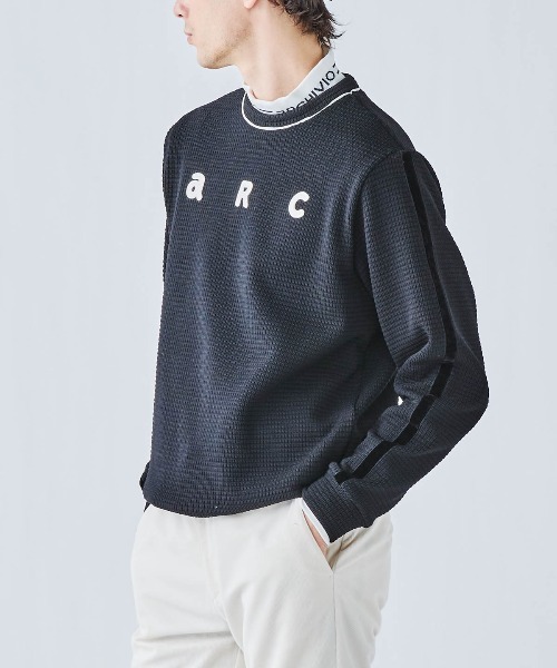 archivio（アルチビオ）の「＜MENS>袖ラインワッフルプルオーバー（その他トップス・メンズ・ブラック/ネイビー/ホワイト・M/L/LL）」の5枚目の写真