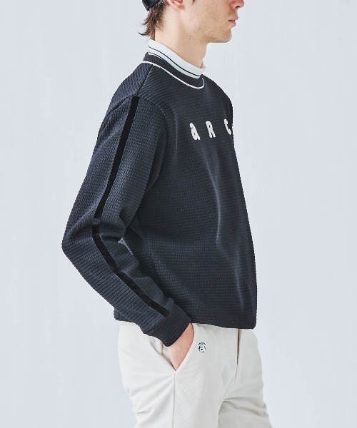 archivio（アルチビオ）の「＜MENS>袖ラインワッフルプルオーバー（その他トップス・メンズ・ブラック/ネイビー/ホワイト・M/L/LL）」の7枚目の写真