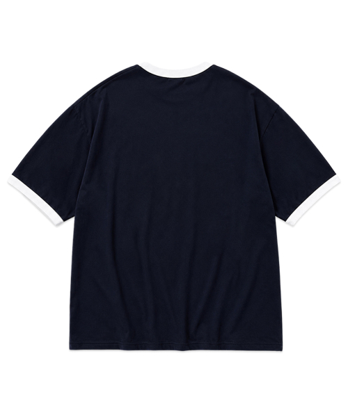 RANDOMOFF（ランダムオフ）の「[Unisex] BASIC LINE RINGER T-SHIRT [NAVY]（Tシャツ/カットソー・レディース・ネイビー・MEDIUM/SMALL/LARGE）」の2枚目の写真
