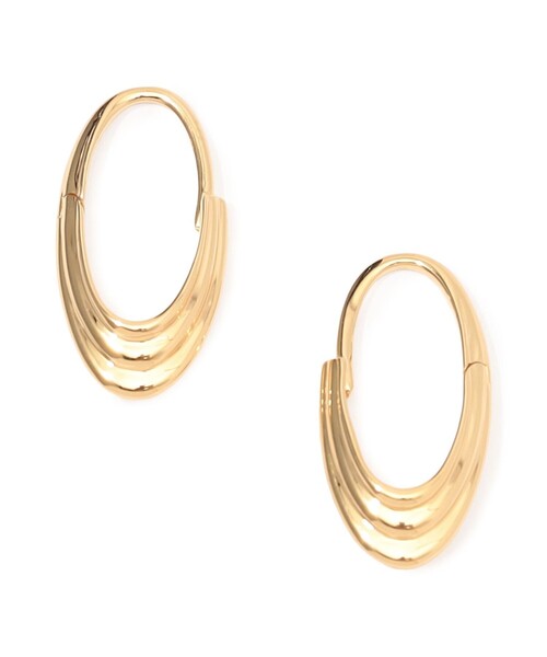 TOMORROWLAND (トゥモローランド)の「Otiumberg. Roscida Ridged Hoops ピアス(ピアス(両耳用)・レディース・ゴールド・FREE)」の5枚目の写真