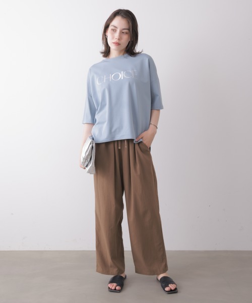 Bou Jeloud（ブージュルード）の「接触冷感イージーパンツ（その他パンツ・レディース・オレンジ/ブラック/モカ・FREE）」の4枚目の写真