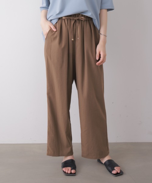Bou Jeloud（ブージュルード）の「接触冷感イージーパンツ（その他パンツ・レディース・オレンジ/ブラック/モカ・FREE）」の5枚目の写真