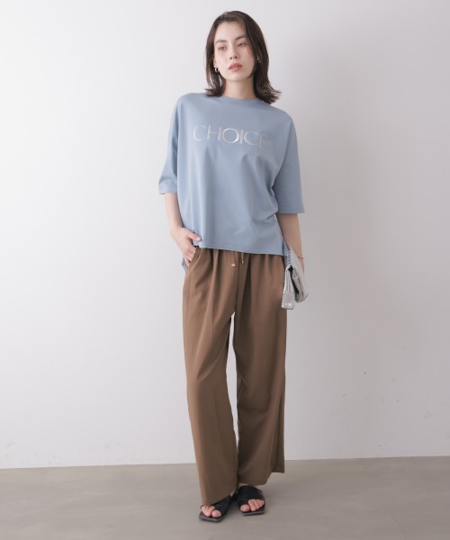 Bou Jeloud（ブージュルード）の「接触冷感イージーパンツ（その他パンツ・レディース・オレンジ/ブラック/モカ・FREE）」の7枚目の写真