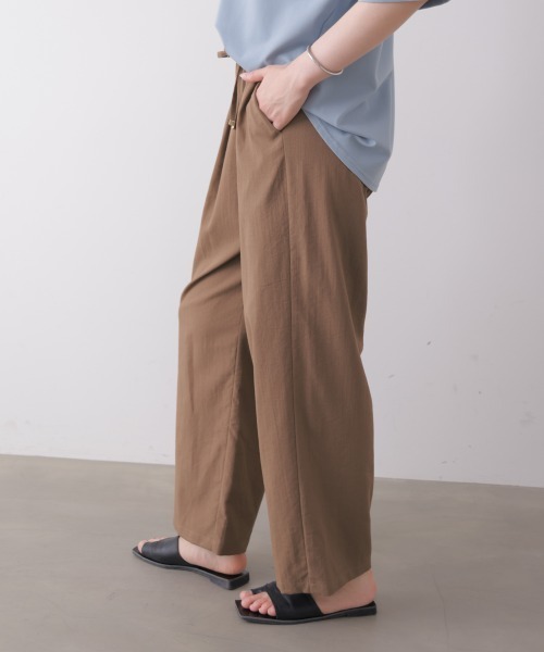 Bou Jeloud（ブージュルード）の「接触冷感イージーパンツ（その他パンツ・レディース・オレンジ/ブラック/モカ・FREE）」の9枚目の写真
