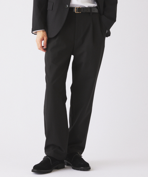 JOURNAL STANDARD relume（ジャーナルスタンダード　レリューム）の「ソフト メランジ ”ウォッシャブル” オーバル イージースラックス（スラックス・メンズ・ブラウン/ブラック・SMALL/MEDIUM/LARGE）」の2枚目の写真