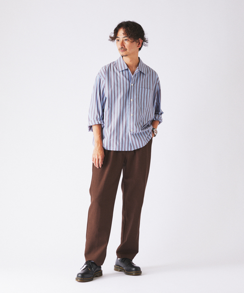 JOURNAL STANDARD relume（ジャーナルスタンダード　レリューム）の「ソフト メランジ ”ウォッシャブル” オーバル イージースラックス（スラックス・メンズ・ブラウン/ブラック・SMALL/MEDIUM/LARGE）」の7枚目の写真