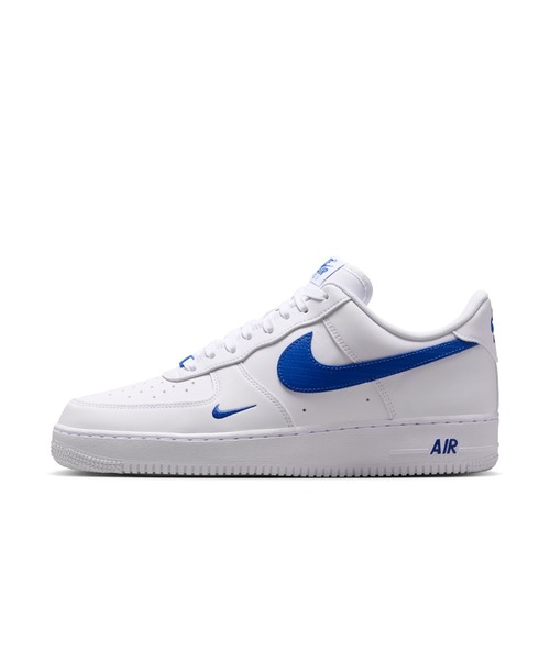 NIKE（ナイキ）の「NIKE/ナイキ ｴｱ ﾌｫｰｽ 1 07（スニーカー・メンズ・ホワイト×ブルー・25.5cm/26cm/26.5cm/27cm/27.5cm/28cm）」の4枚目の写真