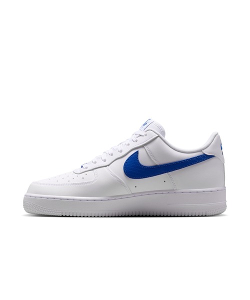 NIKE（ナイキ）の「NIKE/ナイキ ｴｱ ﾌｫｰｽ 1 07（スニーカー・メンズ・ホワイト×ブルー・25.5cm/26cm/26.5cm/27cm/27.5cm/28cm）」の5枚目の写真
