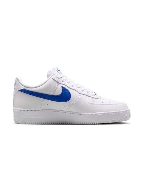 NIKE（ナイキ）の「NIKE/ナイキ ｴｱ ﾌｫｰｽ 1 07（スニーカー・メンズ・ホワイト×ブルー・25.5cm/26cm/26.5cm/27cm/27.5cm/28cm）」の7枚目の写真