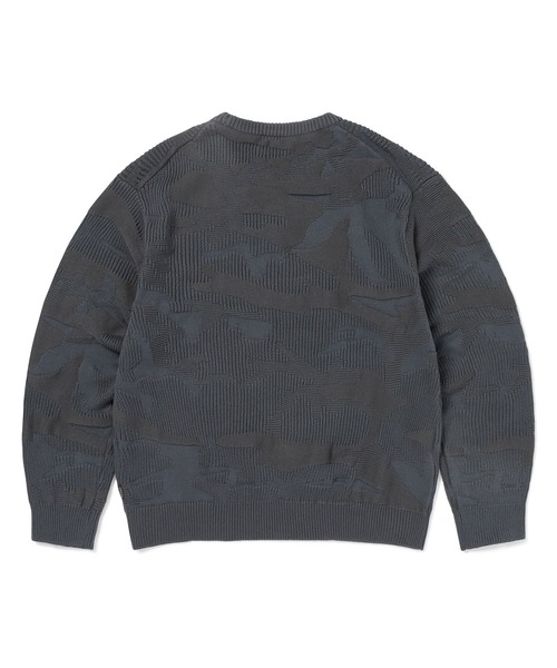 thisisneverthat（ディスイズネバーザット）の「Camouflage Jacquard Knit Crew（スウェット・メンズ・ナチュラル/パープル系その他/ダークネイビー・L/M/S/XL）」の7枚目の写真