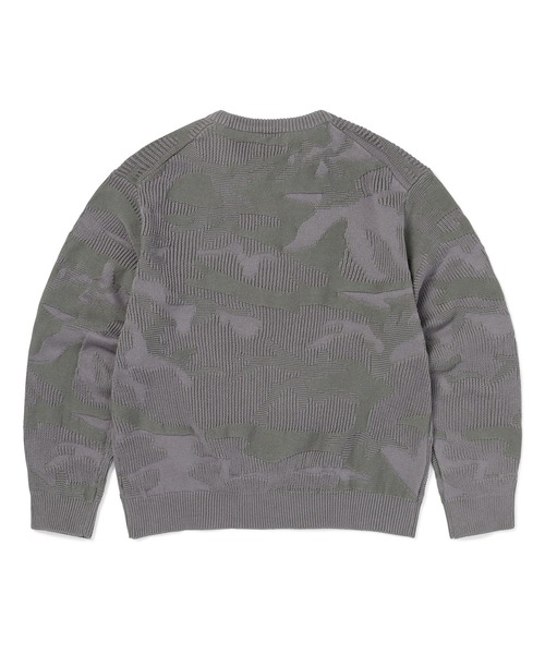 thisisneverthat（ディスイズネバーザット）の「Camouflage Jacquard Knit Crew（スウェット・メンズ・ナチュラル/パープル系その他/ダークネイビー・L/M/S/XL）」の9枚目の写真