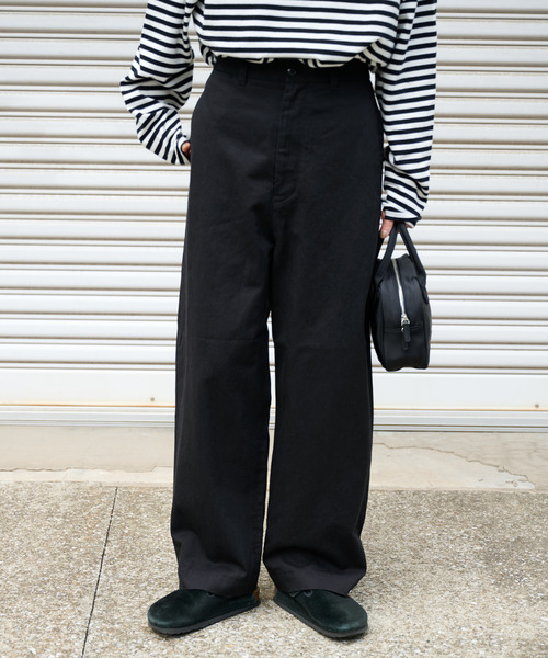 OUTDOOR PRODUCTS（アウトドアプロダクツ）の「DADDY CHINO SLACKS ユニセックス対応（スラックス・レディース・ホワイト/ブラック・46/44/38/36/34）」の3枚目の写真
