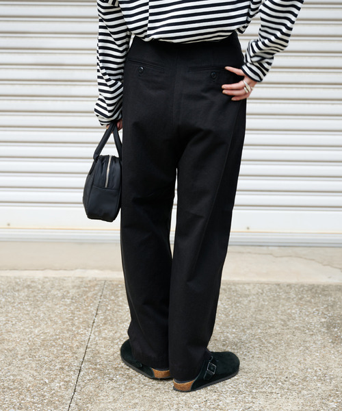 OUTDOOR PRODUCTS（アウトドアプロダクツ）の「DADDY CHINO SLACKS ユニセックス対応（スラックス・レディース・ホワイト/ブラック・46/44/38/36/34）」の5枚目の写真