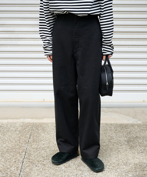 OUTDOOR PRODUCTS（アウトドアプロダクツ）の「DADDY CHINO SLACKS ユニセックス対応（スラックス・レディース・ホワイト/ブラック・46/44/38/36/34）」の6枚目の写真