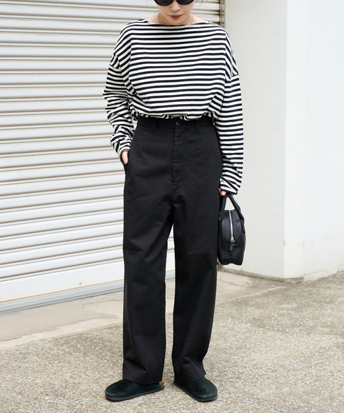 OUTDOOR PRODUCTS（アウトドアプロダクツ）の「DADDY CHINO SLACKS ユニセックス対応（スラックス・レディース・ホワイト/ブラック・46/44/38/36/34）」の7枚目の写真