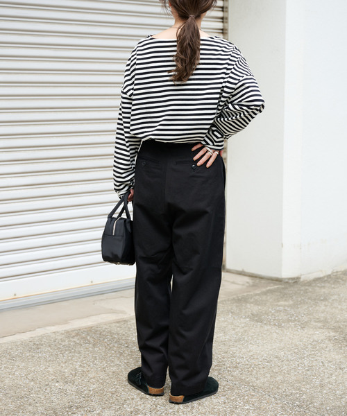 OUTDOOR PRODUCTS（アウトドアプロダクツ）の「DADDY CHINO SLACKS ユニセックス対応（スラックス・レディース・ホワイト/ブラック・46/44/38/36/34）」の9枚目の写真