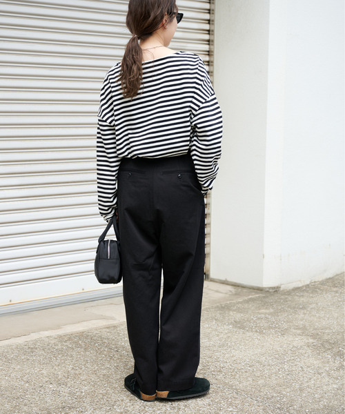 OUTDOOR PRODUCTS（アウトドアプロダクツ）の「DADDY CHINO SLACKS ユニセックス対応（スラックス・レディース・ホワイト/ブラック・46/44/38/36/34）」の10枚目の写真