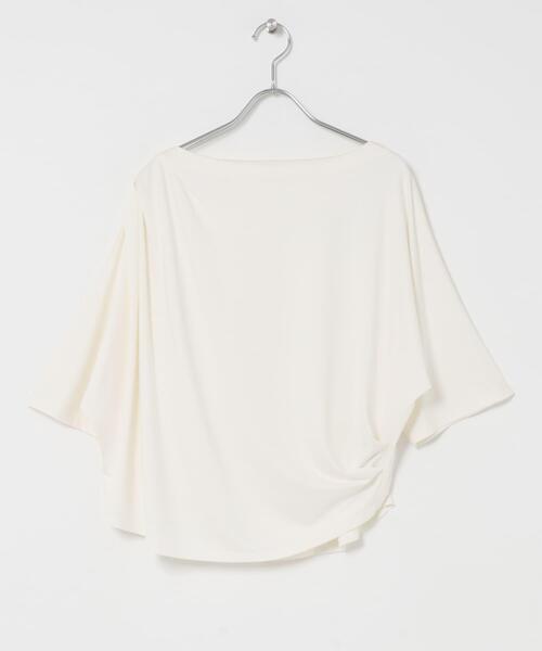 URBAN RESEARCH ROSSO WOMEN(アーバンリサーチ ロッソ)の「クールタッチドレーププルオーバー(Tシャツ/カットソー・レディース・モカ/オフホワイト/ブラック・FREE)」の8枚目の写真