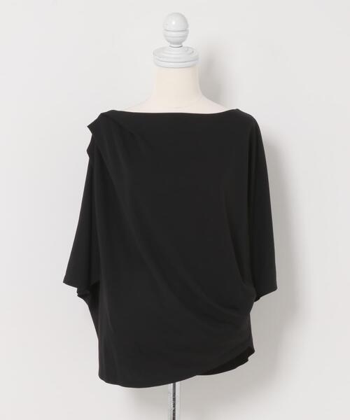 URBAN RESEARCH ROSSO WOMEN(アーバンリサーチ ロッソ)の「クールタッチドレーププルオーバー(Tシャツ/カットソー・レディース・モカ/オフホワイト/ブラック・FREE)」の15枚目の写真