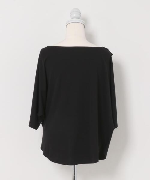 URBAN RESEARCH ROSSO WOMEN(アーバンリサーチ ロッソ)の「クールタッチドレーププルオーバー(Tシャツ/カットソー・レディース・モカ/オフホワイト/ブラック・FREE)」の17枚目の写真