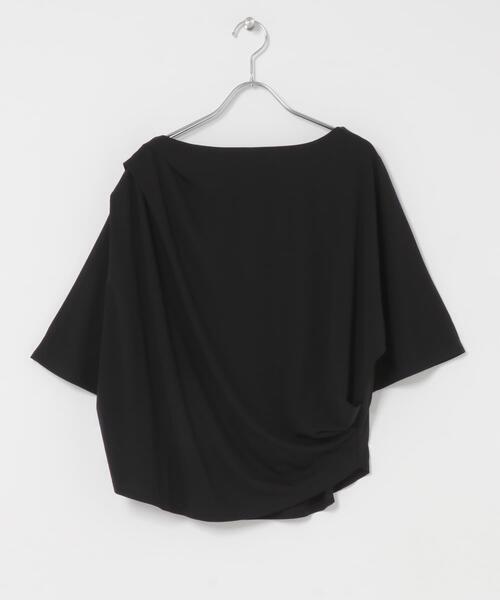 URBAN RESEARCH ROSSO WOMEN(アーバンリサーチ ロッソ)の「クールタッチドレーププルオーバー(Tシャツ/カットソー・レディース・モカ/オフホワイト/ブラック・FREE)」の18枚目の写真