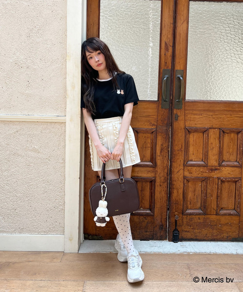 MIIA（ミーア）の「miffy トラベルTシャツ（Tシャツ/カットソー・レディース・オフホワイト/ブラック・FREE）」の12枚目の写真