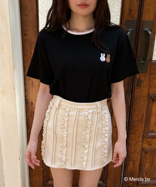 MIIA（ミーア）の「miffy トラベルTシャツ（Tシャツ/カットソー・レディース・オフホワイト/ブラック・FREE）」の16枚目の写真