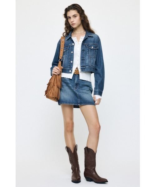 MOUSSY（マウジー）の「【26年AW新作】CONTRAST TRIM BUTTON UP ニット（ニット/セーター・レディース・ブラウン/ピンク/グレー/オフホワイト・FREE）」の11枚目の写真