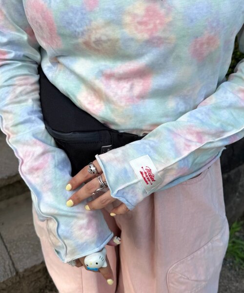 w closet(ダブルクローゼット)の「Am メローロンTシャツ(Tシャツ/カットソー・レディース・アイボリー/グリーン/イエロー・FREE)」の14枚目の写真