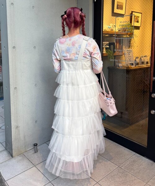 w closet(ダブルクローゼット)の「Am メローロンTシャツ(Tシャツ/カットソー・レディース・アイボリー/グリーン/イエロー・FREE)」の9枚目の写真