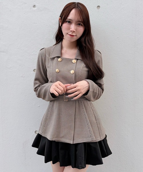 NOMAE(ノーマエ)の「ウエストマークダブルボタンブラウス(シャツ/ブラウス・レディース・ベージュ/ブラウン系その他/ベージュ系その他・FREE)」の1枚目の写真