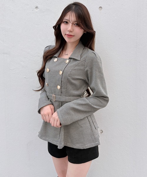 NOMAE(ノーマエ)の「ウエストマークダブルボタンブラウス(シャツ/ブラウス・レディース・ベージュ/ブラウン系その他/ベージュ系その他・FREE)」の3枚目の写真