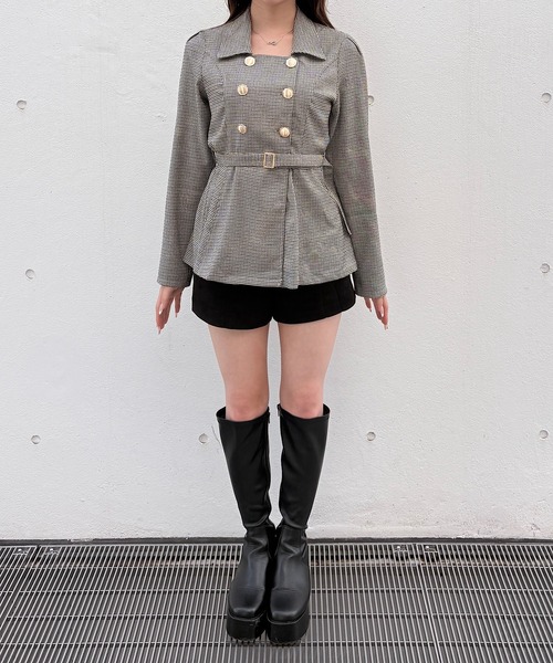 NOMAE(ノーマエ)の「ウエストマークダブルボタンブラウス(シャツ/ブラウス・レディース・ベージュ/ブラウン系その他/ベージュ系その他・FREE)」の18枚目の写真