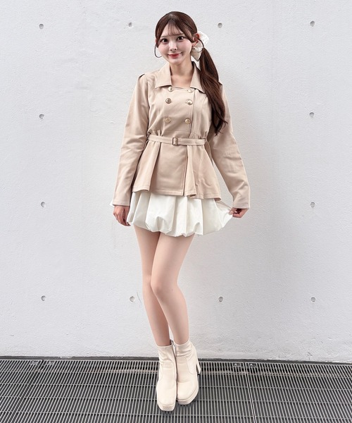 NOMAE(ノーマエ)の「ウエストマークダブルボタンブラウス(シャツ/ブラウス・レディース・ベージュ/ブラウン系その他/ベージュ系その他・FREE)」の8枚目の写真