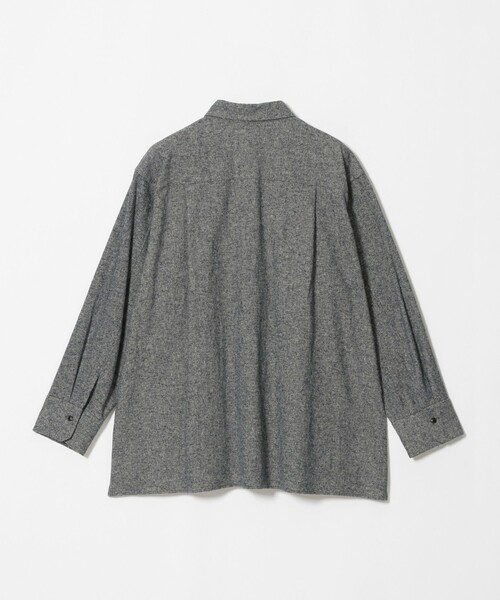 BEAUTY&YOUTH UNITED ARROWS(ビューティーアンドユースユナイテッドアローズ)の「麻コットン フランネル レギュラーカラー シャツ(シャツ/ブラウス・レディース・ネイビー・FREE)」の2枚目の写真